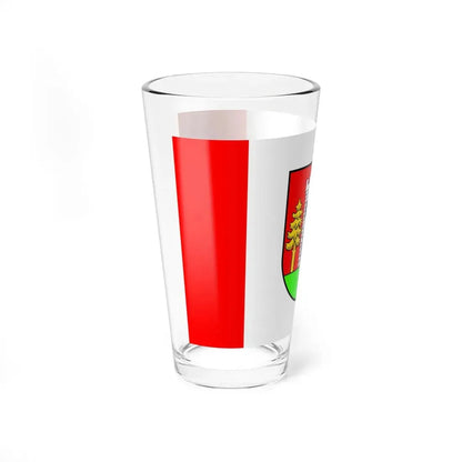 POL gmina Wielbark flag (Poland) Pint Glass 16oz - Go Mug Yourself