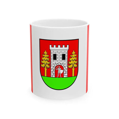 POL gmina Wielbark flag (Poland) White Coffee Mug 11oz - Go Mug Yourself