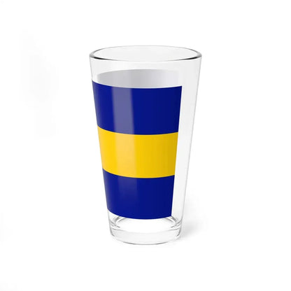 POL gmina Wieliszew flag (Poland) Pint Glass 16oz - Go Mug Yourself