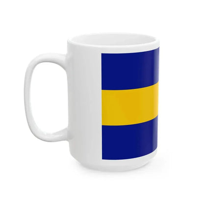 POL gmina Wieliszew flag (Poland) White Coffee Mug - Go Mug Yourself