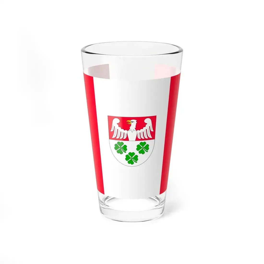 POL gmina Wierzchosławice flag (Poland) Pint Glass 16oz 16oz - Go Mug Yourself