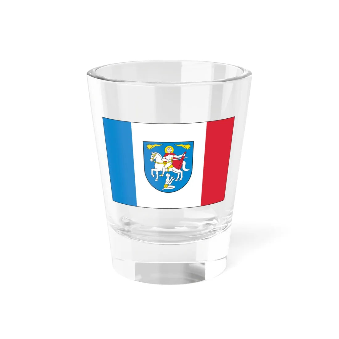 POL Gmina Wisniowa powiat myslenicki Flag (Poland) Shot Glass 1.5oz 1.5oz - Go Mug Yourself