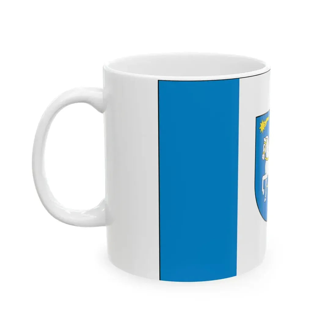 POL Gmina Wisniowa powiat myslenicki Flag (Poland) White Coffee Mug - Go Mug Yourself
