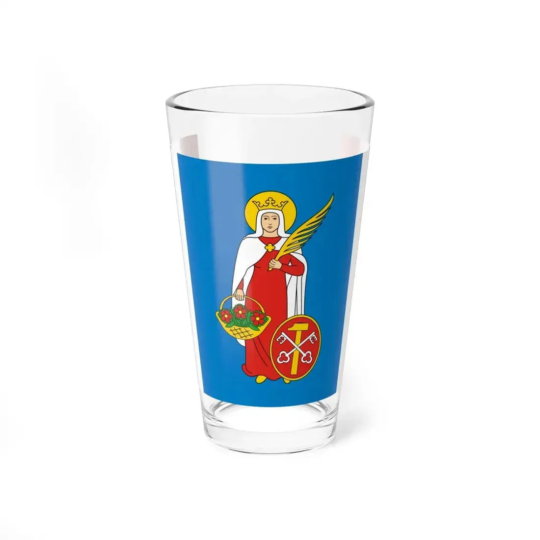 POL gmina Wolanow flag (Poland) Pint Glass 16oz 16oz - Go Mug Yourself