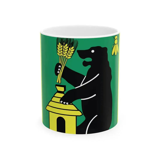 POL gmina Zelechlinek flag (Poland) White Coffee Mug 11oz - Go Mug Yourself