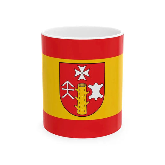POL gmina Zembrzyce flag (Poland) White Coffee Mug 11oz - Go Mug Yourself