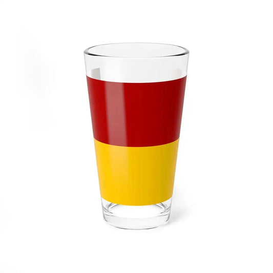 POL gmina Zukowice flag (Poland) Pint Glass 16oz 16oz - Go Mug Yourself