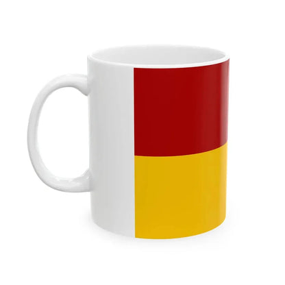 POL gmina Zukowice flag (Poland) White Coffee Mug - Go Mug Yourself