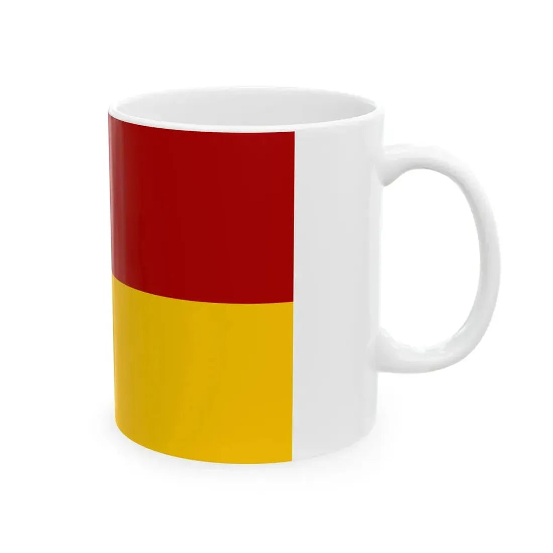 POL gmina Zukowice flag (Poland) White Coffee Mug - Go Mug Yourself