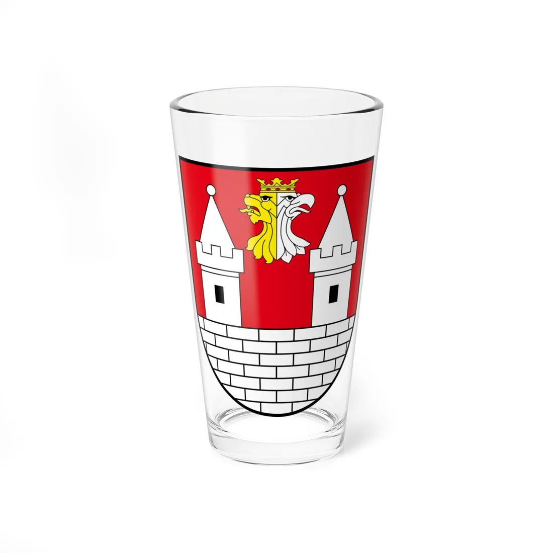 POL Gniewkowo COA (Poland) (Coat of Arms) Pint Glass 16oz 16oz - Go Mug Yourself