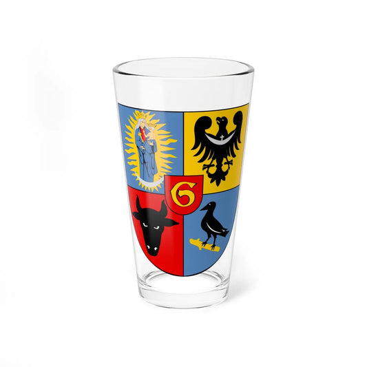 POL Głogów COA (Poland) (Coat of Arms) Pint Glass 16oz 16oz - Go Mug Yourself