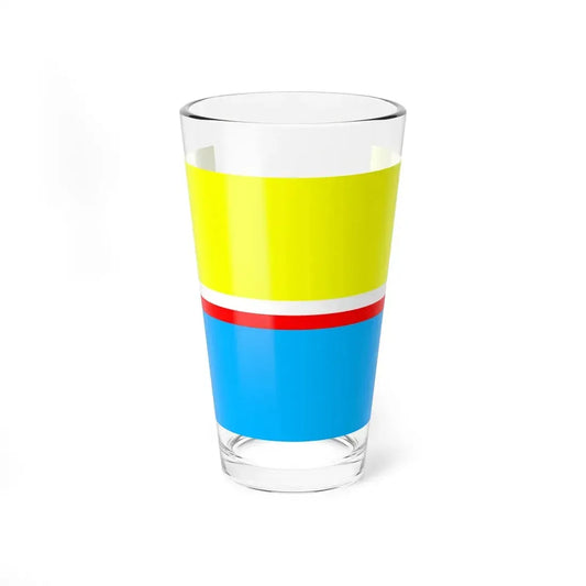 POL Gora Kalwaria flag (Poland) Pint Glass 16oz 16oz - Go Mug Yourself
