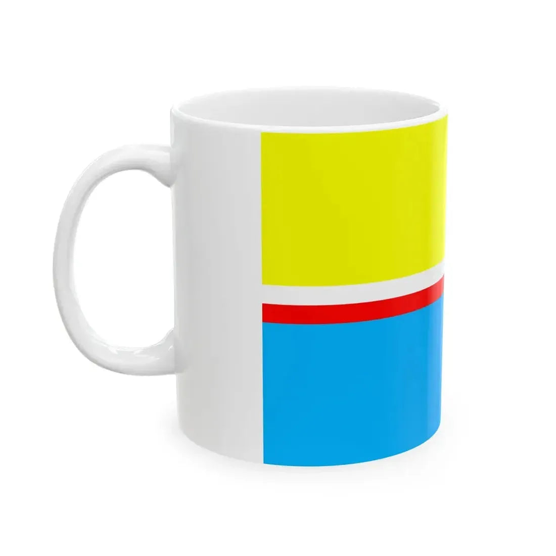 POL Gora Kalwaria flag (Poland) White Coffee Mug - Go Mug Yourself