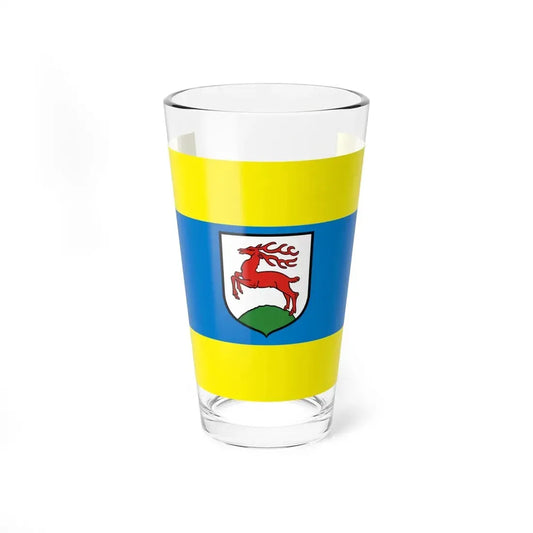 POL Gorzow Slaski flag (Poland) Pint Glass 16oz 16oz - Go Mug Yourself