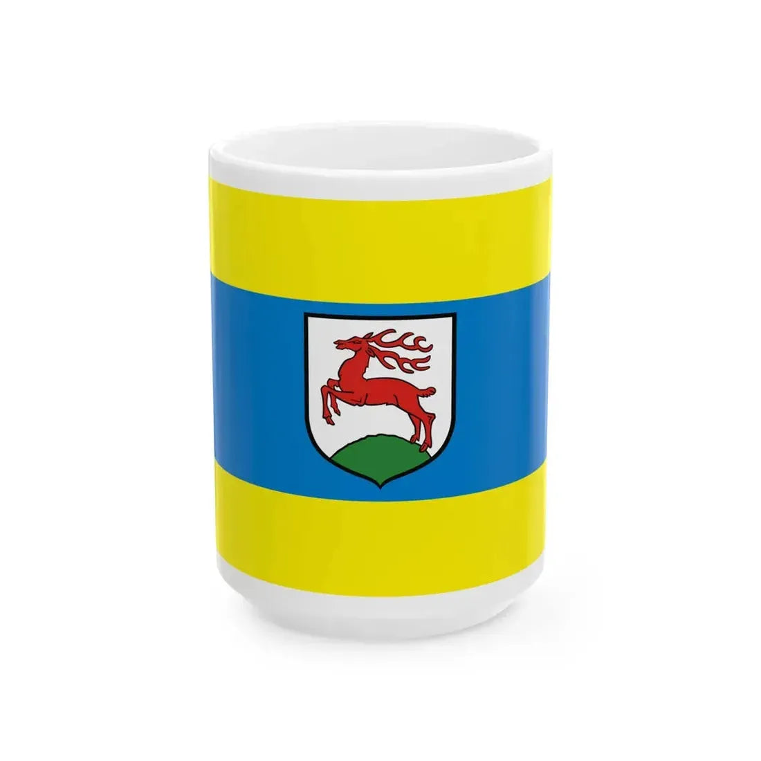 POL Gorzow Slaski flag (Poland) White Coffee Mug 15oz - Go Mug Yourself