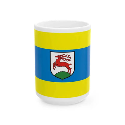POL Gorzow Slaski flag (Poland) White Coffee Mug 15oz - Go Mug Yourself