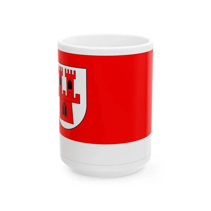 POL Grodkow flag 2 (Poland) White Coffee Mug 15oz - Go Mug Yourself