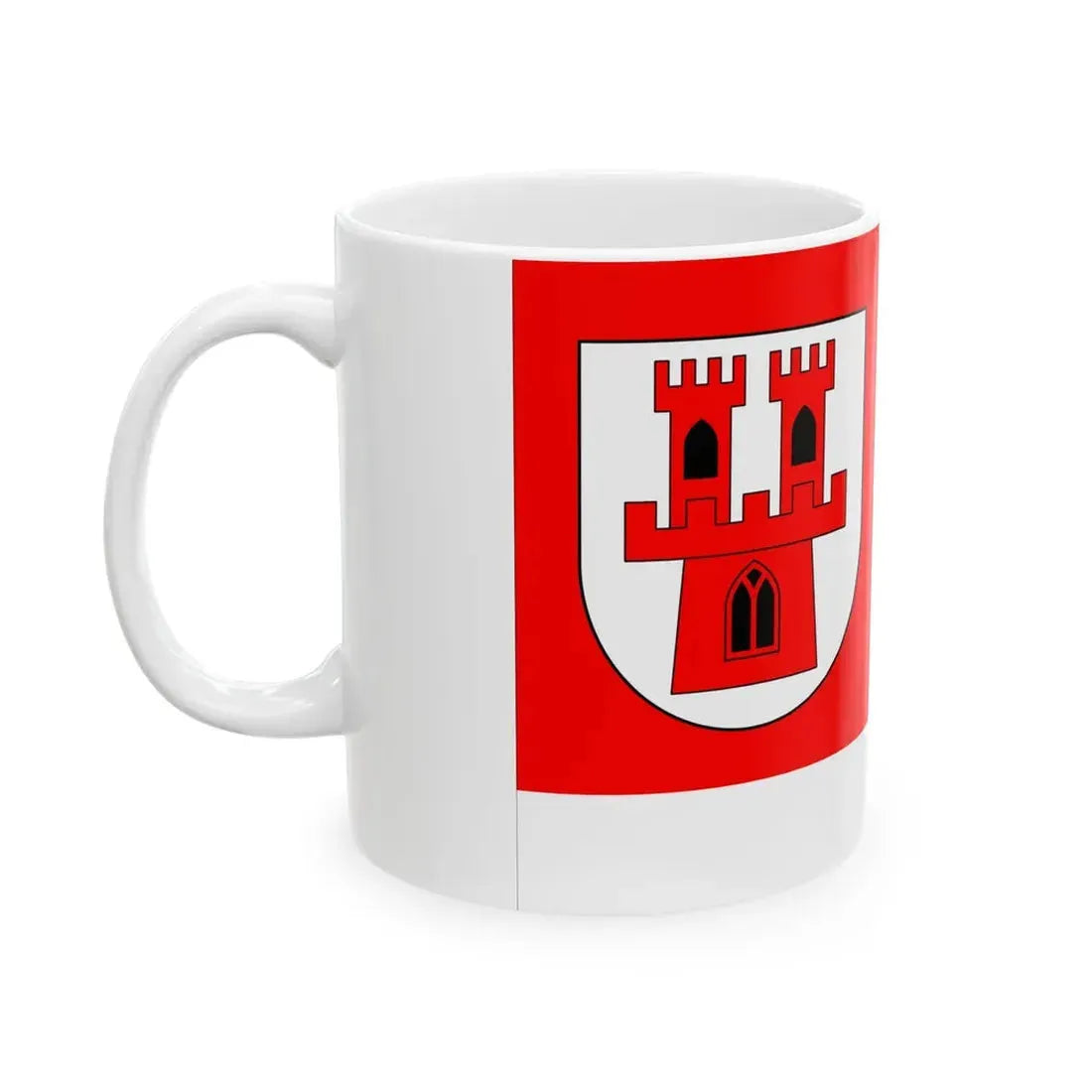 POL Grodkow flag 2 (Poland) White Coffee Mug - Go Mug Yourself