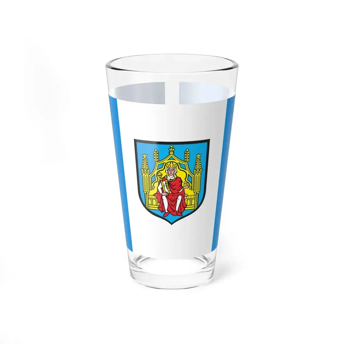 POL Grodzisk Wielkopolski flag (Poland) Pint Glass 16oz 16oz - Go Mug Yourself