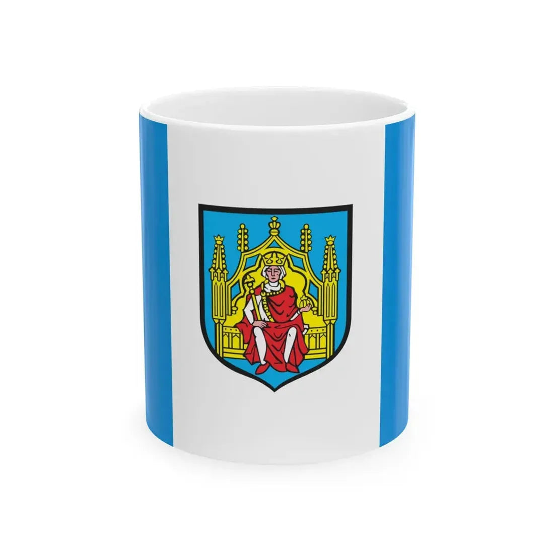 POL Grodzisk Wielkopolski flag (Poland) White Coffee Mug 11oz - Go Mug Yourself