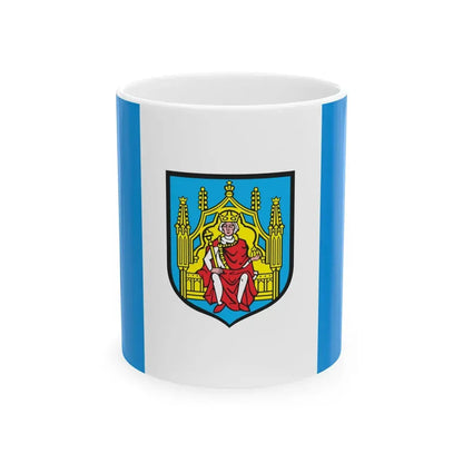 POL Grodzisk Wielkopolski flag (Poland) White Coffee Mug 11oz - Go Mug Yourself