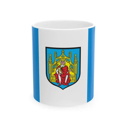 POL Grodzisk Wielkopolski flag (Poland) White Coffee Mug 11oz - Go Mug Yourself