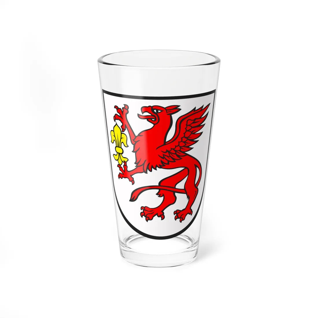 POL Gryfice COA (Poland) (Coat of Arms) Pint Glass 16oz 16oz - Go Mug Yourself