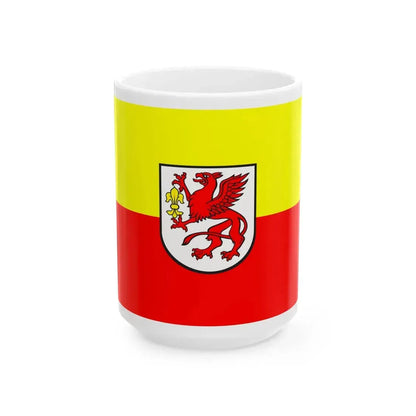 POL Gryfice flag (Poland) White Coffee Mug 15oz - Go Mug Yourself