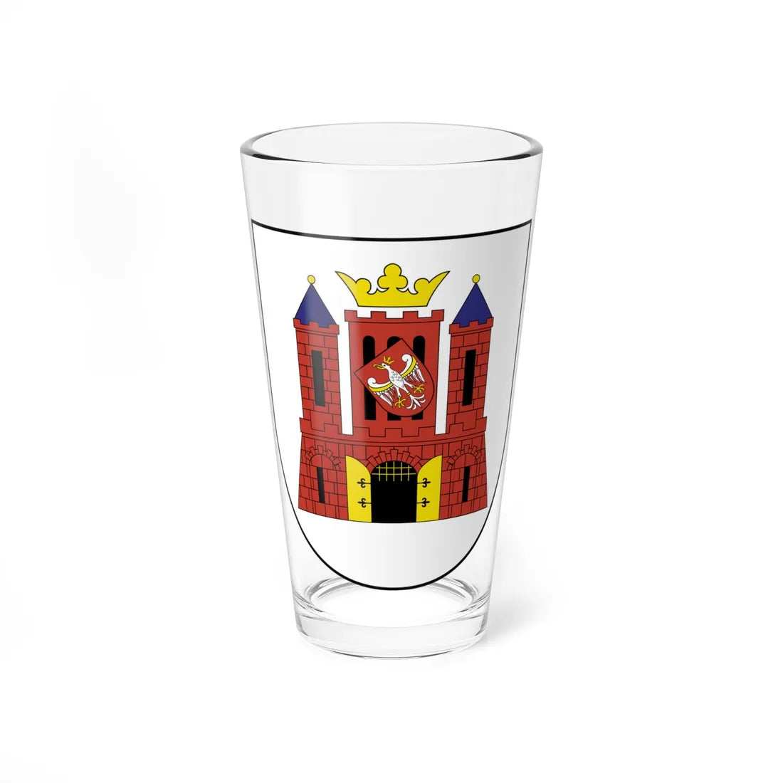 POL Gubin COA (Poland) (Coat of Arms) Pint Glass 16oz 16oz - Go Mug Yourself