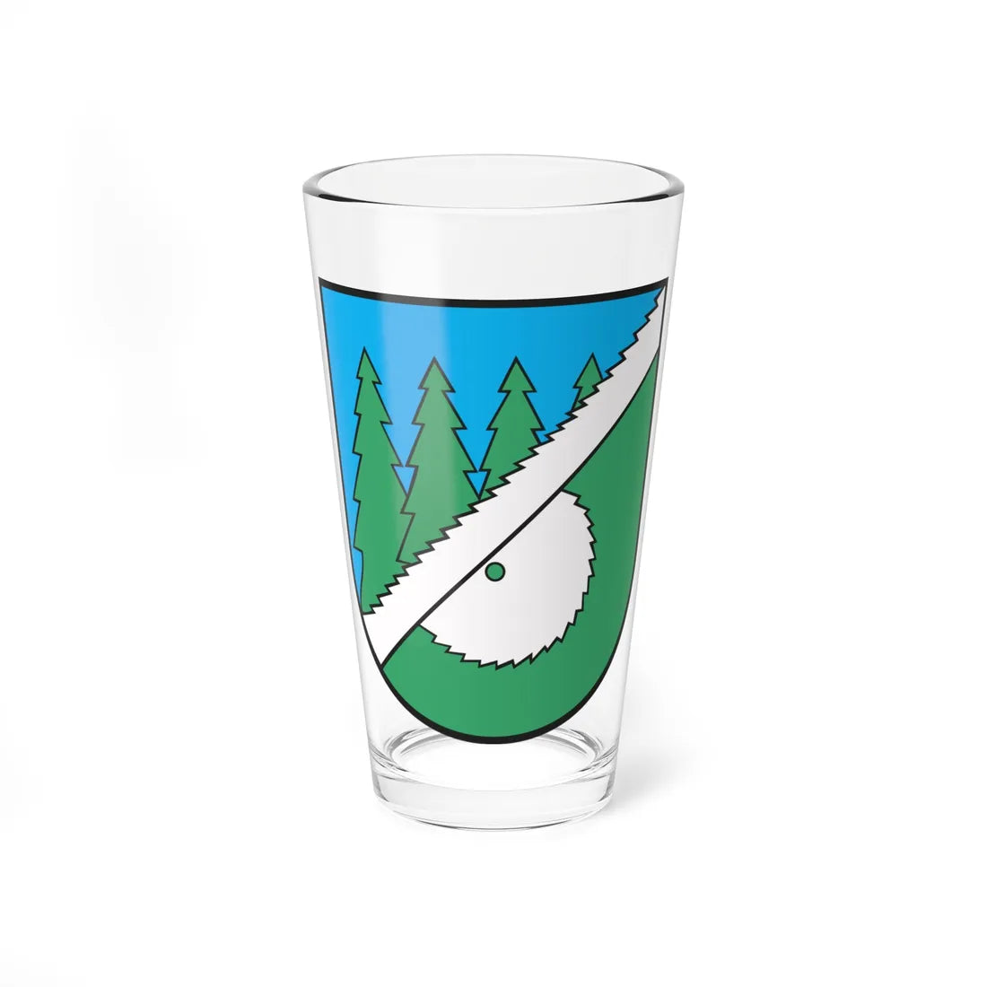 POL Hajnówka COA (Poland) (Coat of Arms) Pint Glass 16oz 16oz - Go Mug Yourself