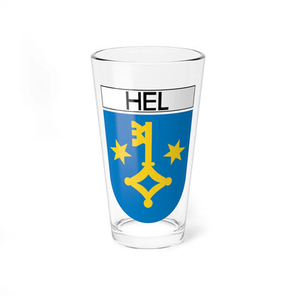 POL Hel COA (Poland) (Coat of Arms) Pint Glass 16oz 16oz - Go Mug Yourself
