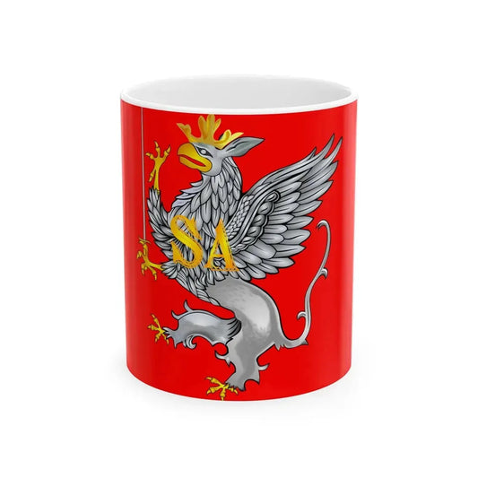 POL Inflanty IRP Flag (Latvia) White Coffee Mug 11oz - Go Mug Yourself