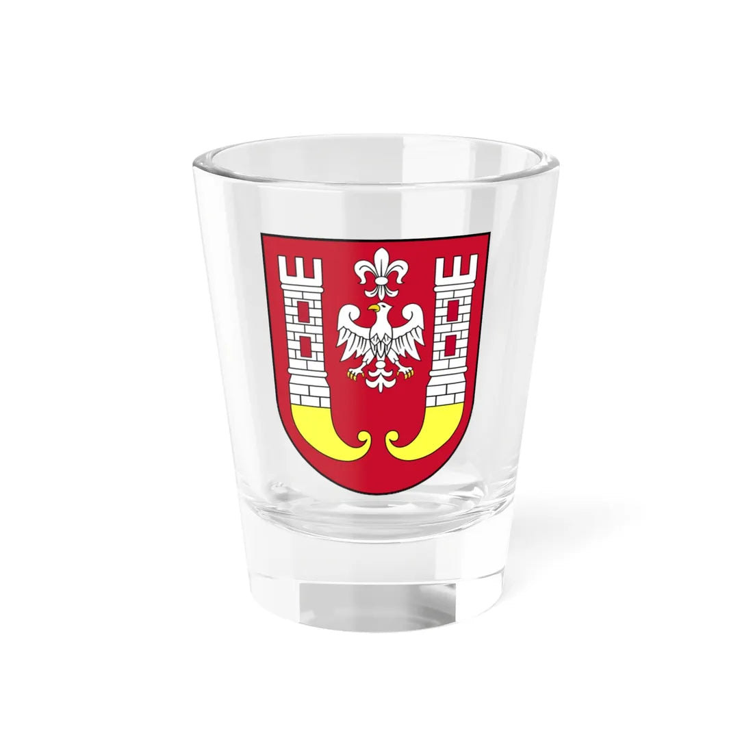 POL Inowrocław COA do 2010 (Poland) (Coat of Arms) Shot Glass 1.5oz 1.5oz - Go Mug Yourself