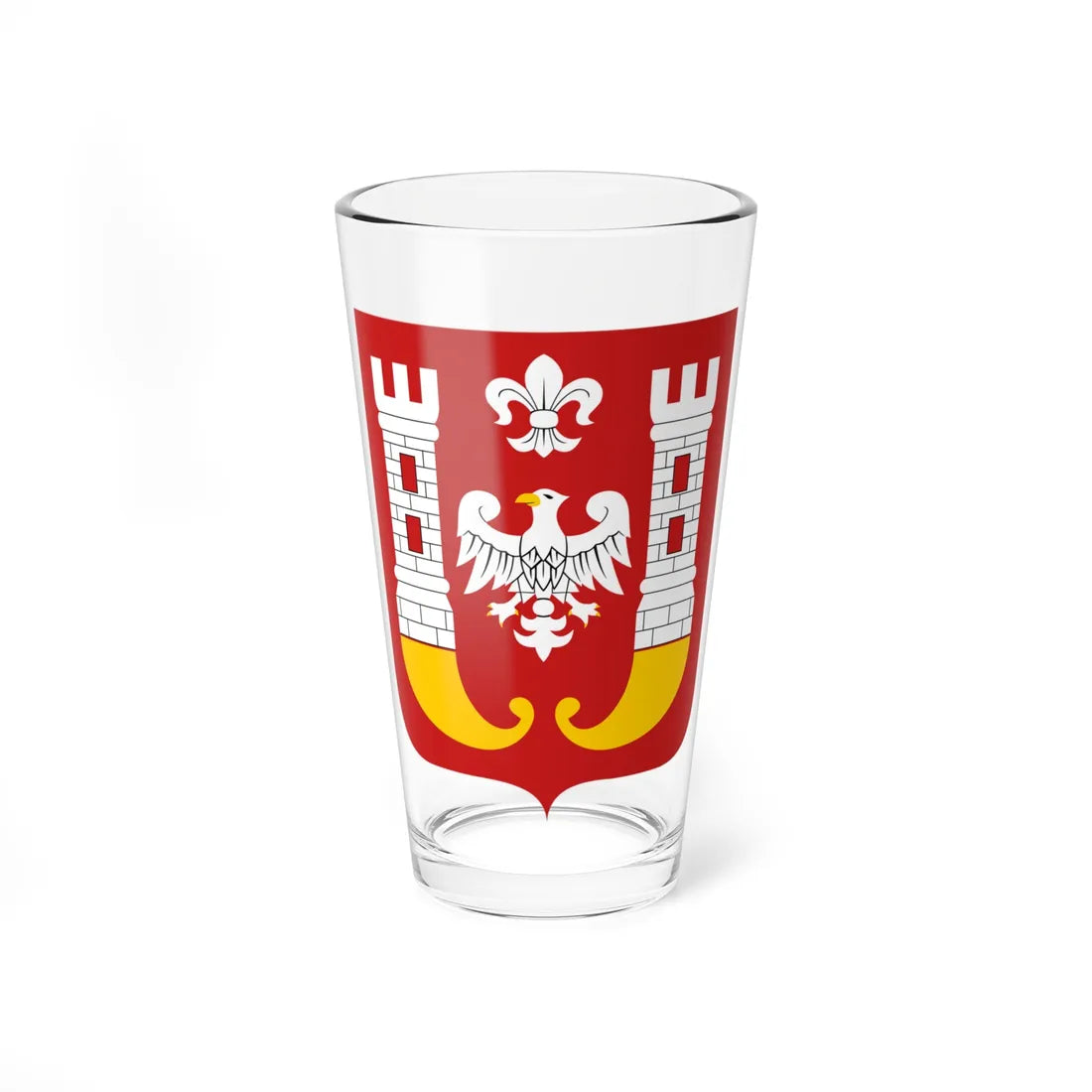 POL Inowrocław COA (Poland) (Coat of Arms) Pint Glass 16oz 16oz - Go Mug Yourself