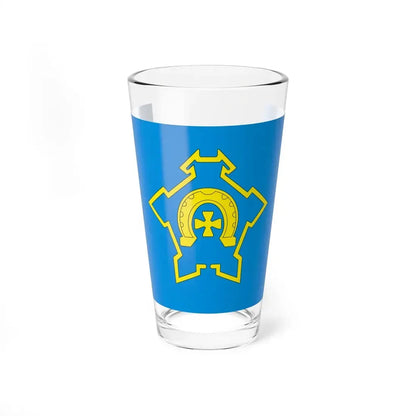 POL Iwaniska flag (Poland) Pint Glass 16oz 16oz - Go Mug Yourself