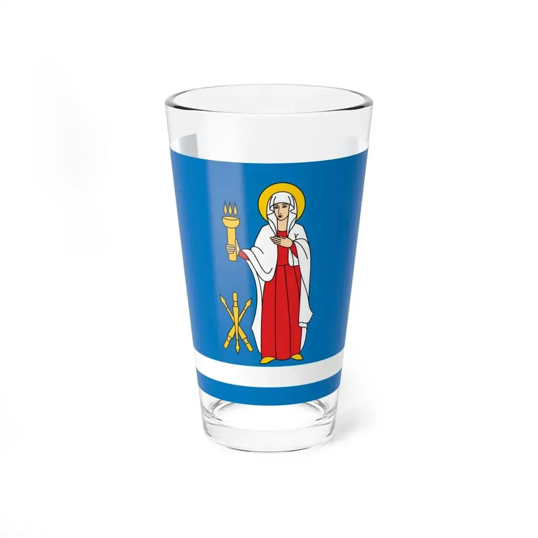 POL Janow Lubelski flag (Poland) Pint Glass 16oz 16oz - Go Mug Yourself