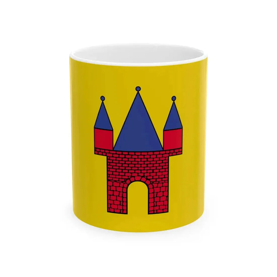 POL Jarocin flag (Poland) White Coffee Mug 11oz - Go Mug Yourself