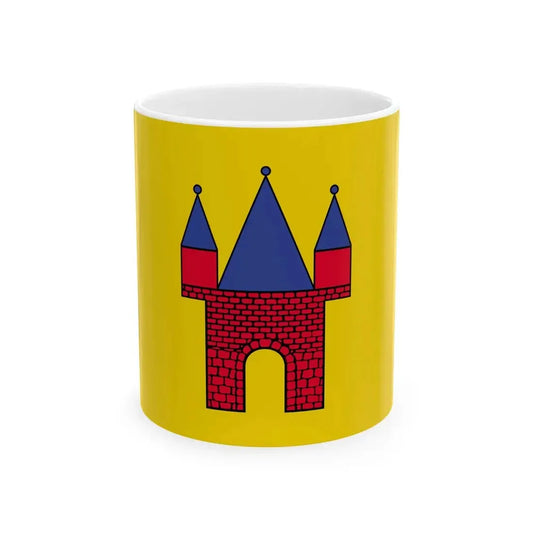 POL Jarocin flag (Poland) White Coffee Mug 11oz - Go Mug Yourself