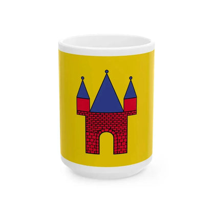 POL Jarocin flag (Poland) White Coffee Mug 15oz - Go Mug Yourself