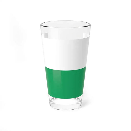 POL Jaworzno flag (Poland) Pint Glass 16oz 16oz - Go Mug Yourself