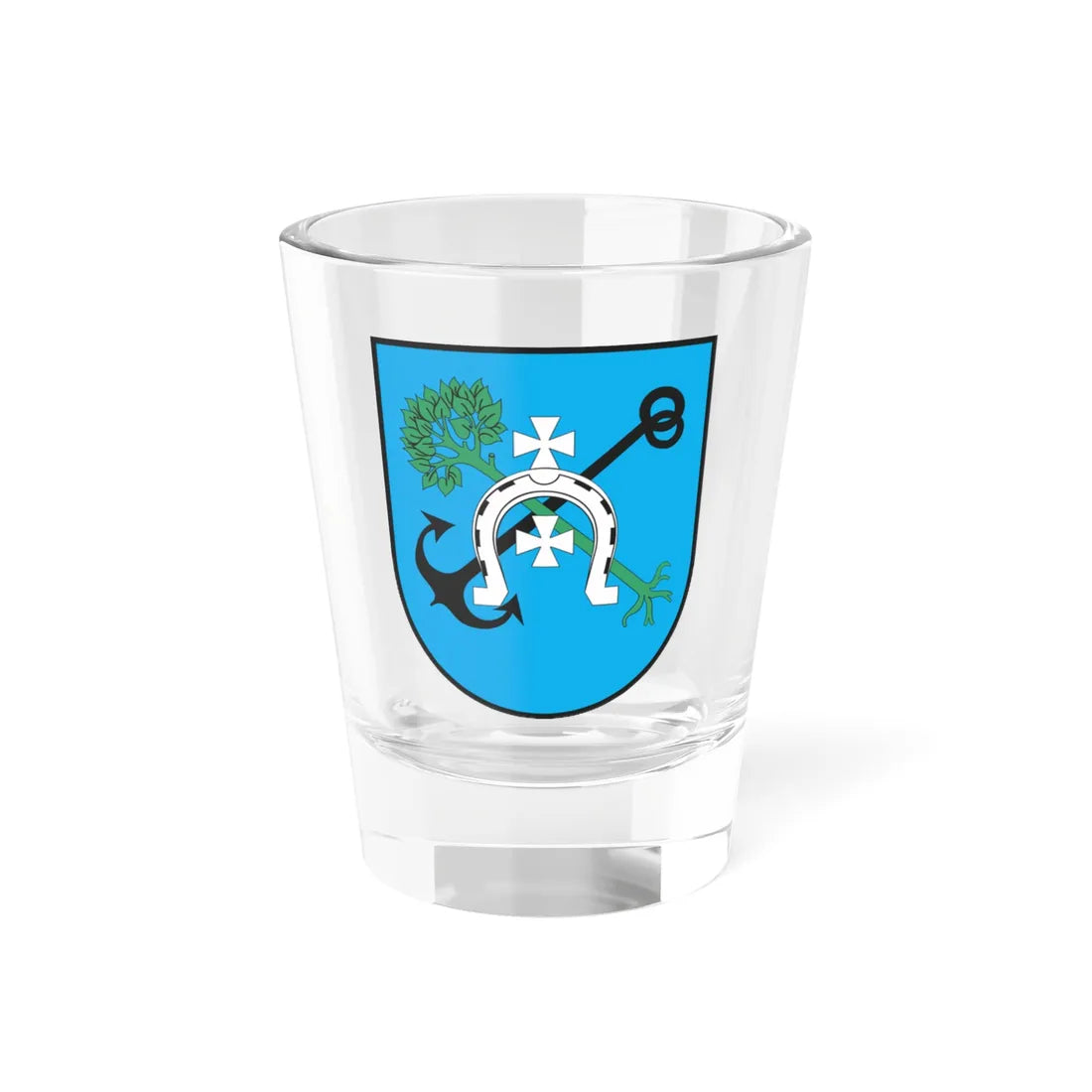 POL Jedwabne COA (Poland) (Coat of Arms) Shot Glass 1.5oz 1.5oz - Go Mug Yourself