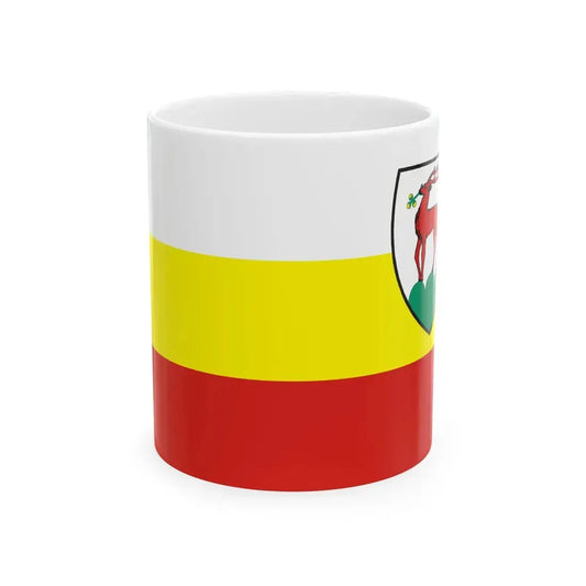 POL Jelenia Gora flag (Poland) White Coffee Mug 11oz - Go Mug Yourself