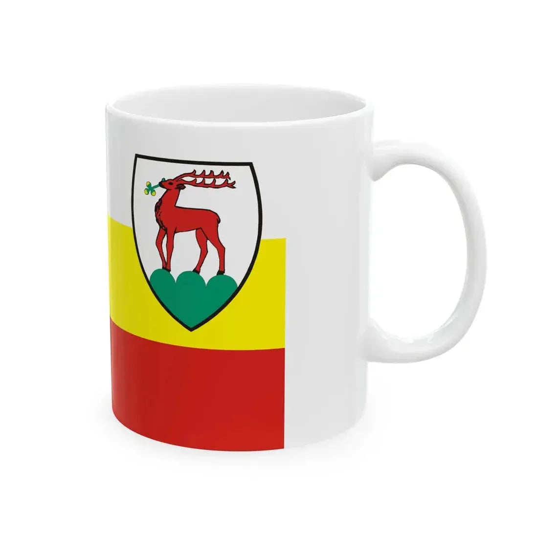 POL Jelenia Gora flag (Poland) White Coffee Mug - Go Mug Yourself