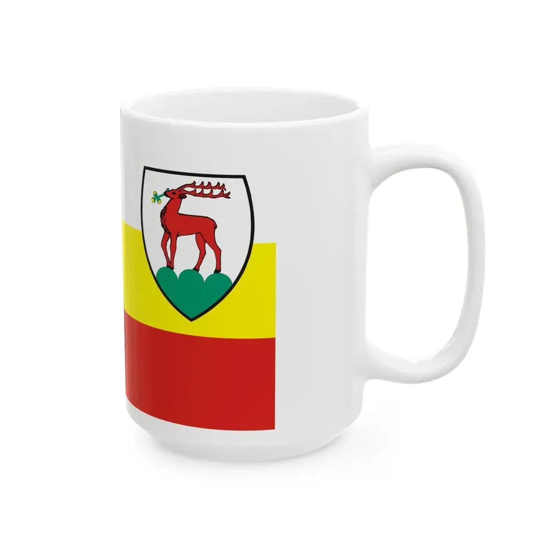 POL Jelenia Gora flag (Poland) White Coffee Mug - Go Mug Yourself