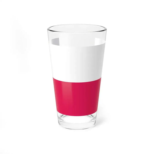 POL Jozefow flag (Poland) Pint Glass 16oz 16oz - Go Mug Yourself