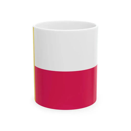 POL Jozefow flag (Poland) White Coffee Mug 11oz - Go Mug Yourself