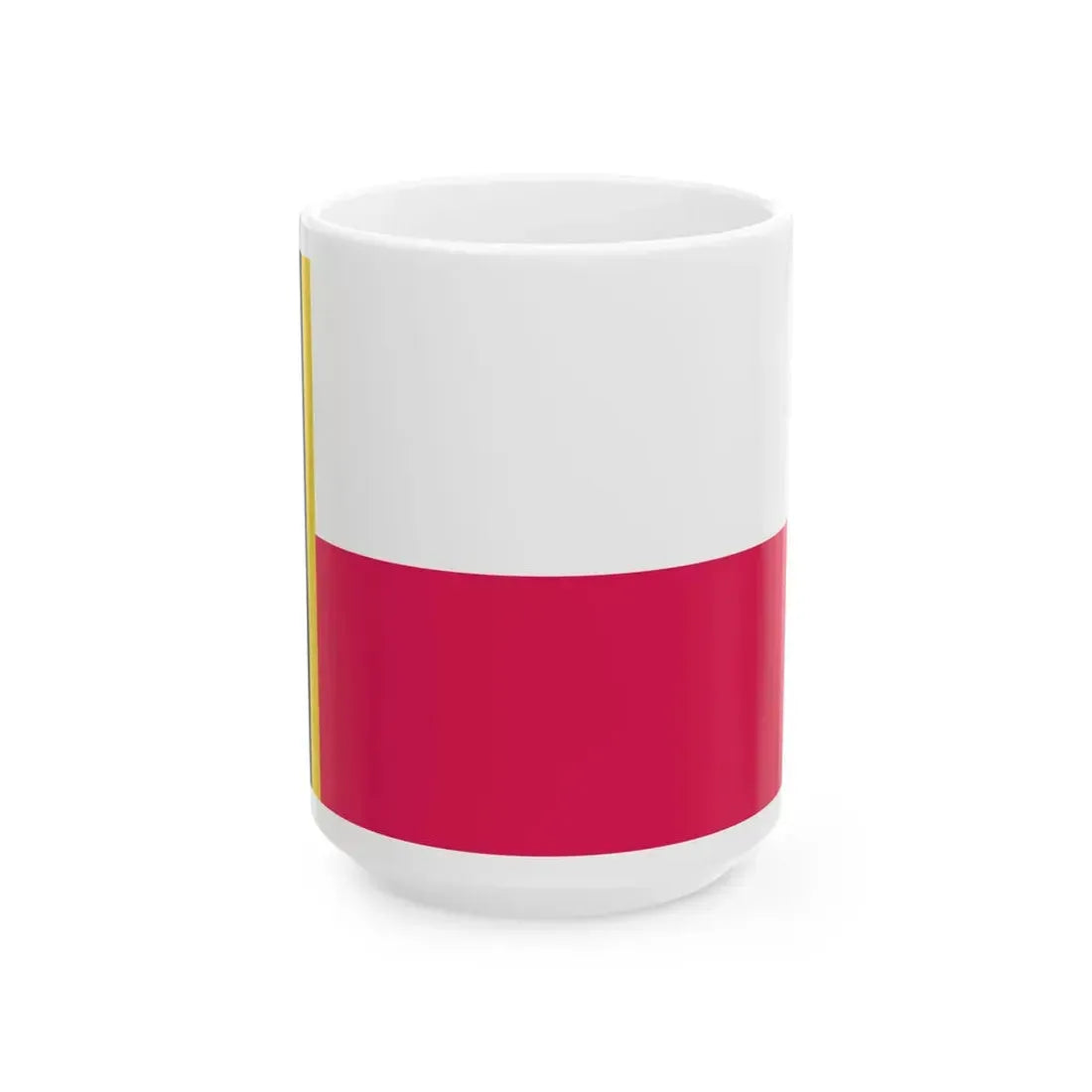 POL Jozefow flag (Poland) White Coffee Mug 15oz - Go Mug Yourself