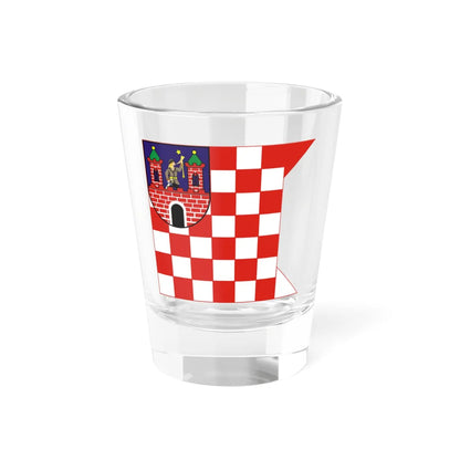POL Kalisz flag 2004-2018 (Poland) Shot Glass 1.5oz 1.5oz - Go Mug Yourself