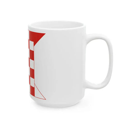 POL Kalisz flag 2004-2018 (Poland) White Coffee Mug - Go Mug Yourself
