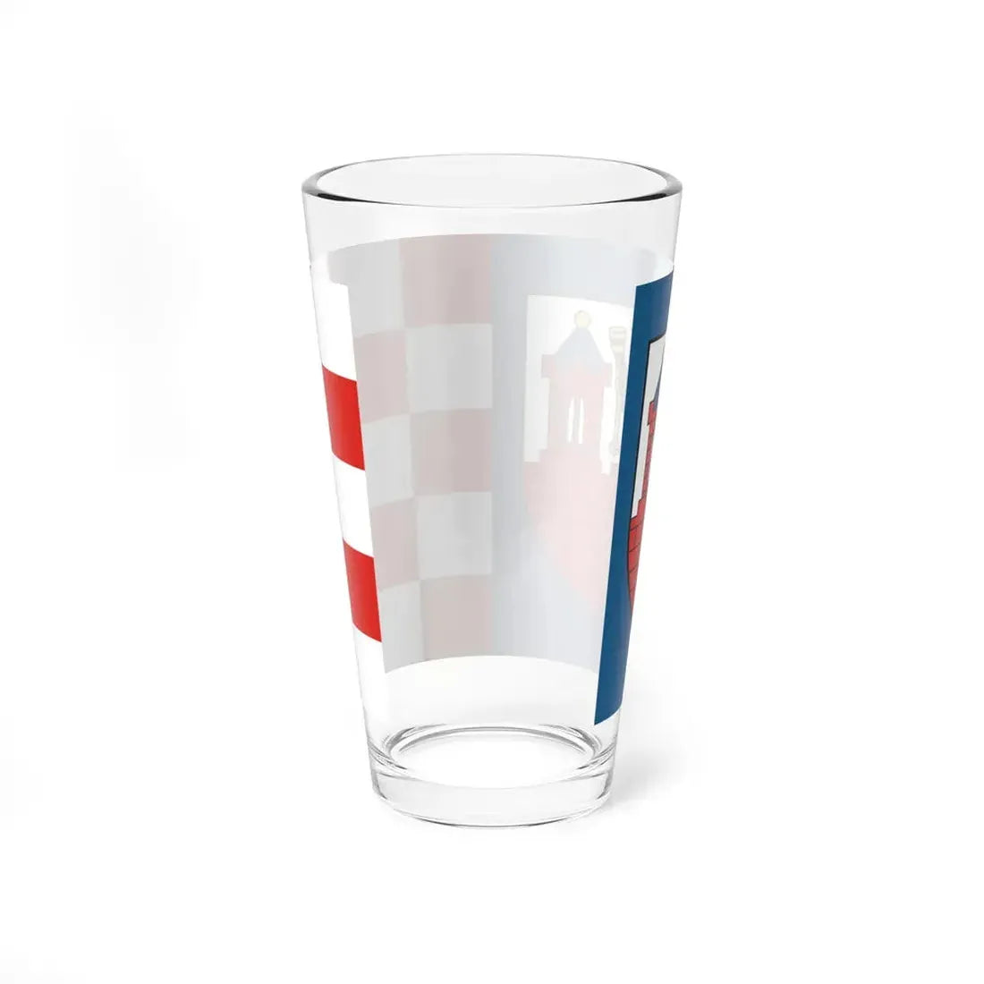 POL Kalisz flag (Poland) Pint Glass 16oz - Go Mug Yourself